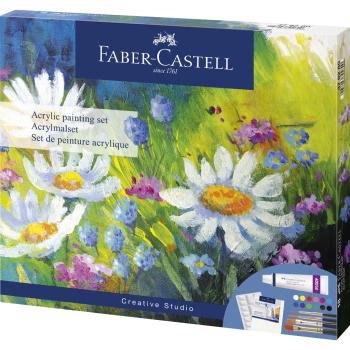 Faber-Castell Creative Studio Acrylmalset inkl. Zubehör 18-teilig